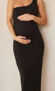 BUMPSUIT Maternity The Sarah Asymmetric‎ Stretch-Woven Maxi Dress Size XL