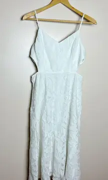 Show Me Your Mumu White  Claire Cutout Dress Size L EUC