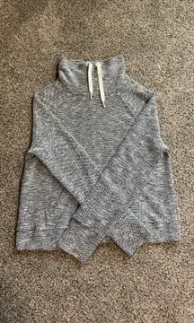 Black And White Turtleneck Sweatshirt