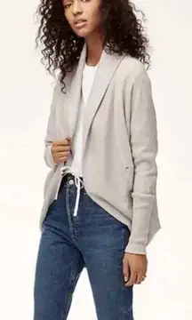 ARITZIA WILFRED‎ Diderot Cardigan in Cream/Grey Size Small
