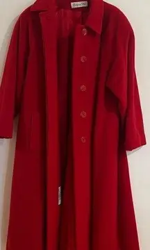 Christian Dior  Red Dress Coat