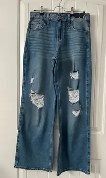 NWT Hollister‎ High-Rise Vintage Baggy Blue Jeans Size 27