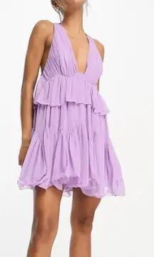 ASOS Design Purple Mini Dress