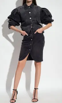 Isabel Marant Valette Jacket in Black 34/2 New Womens Denim Jean Coat