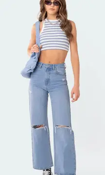 Edikted Lori High-Rise Wide-Leg Jeans