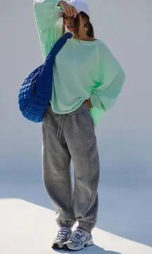 Free People Movement One to Beat Pullover in Pistachio size L NWT