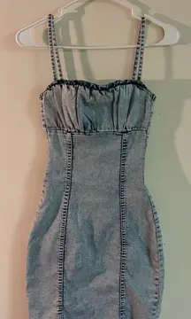 Divided by H&M Denim Bodycon Mini Dress | Size XXS