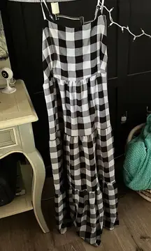 Black And White Stripe Maxi