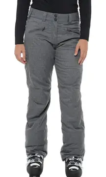 Obermeyer Women's Gray Essex Ski Snow Pants Size 4 Insulated Waterproof