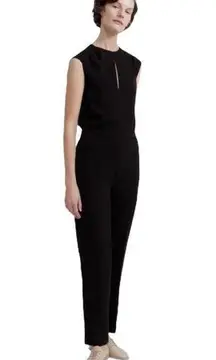 Theory  Shirred Jumpsuit Black Classic Crepe 4