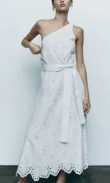 ZARA Midi White Dress
