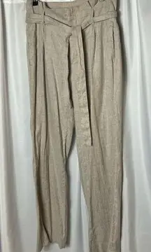 Banana Republic  Linen Light Pants Size 2 With Belt