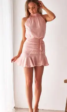 The Label Pink Pip Dress