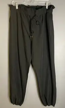 Grace Karin Black Pull On Drawstring Jogger Dress Pants Size 2XL