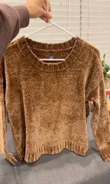 Brown Crop Sweater