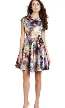 Ted Baker Mecia Sequin Print Fit & Flare Dress - size 3 (US 8)