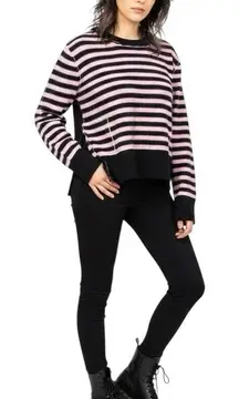 Sonia By Sonia Rykiel Sweater Sz Medium Preppy Skater E Girl Punk Wool Shrunk