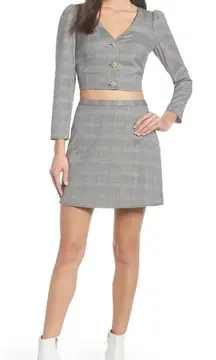 Ali & Jay NWT  Two Piece Plaid Skirt And Blazer Co-ord Set