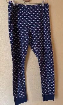 Vineyard Vines Navy and White Patterned Leggings
