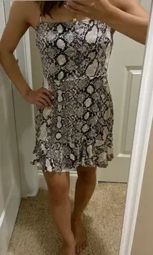 Snake Print Dress