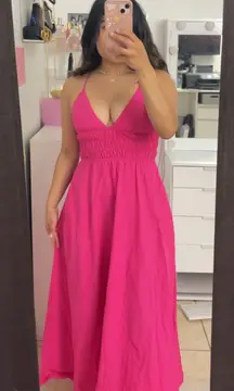 Voluminous Fuscia Pink Dress