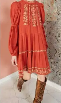 Ulla Johnson Mini Dress Embroidered Beaded