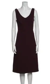 Carven SZ 42 purple wool dress