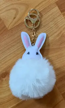 White Rabbit‎ Charm  Keychain