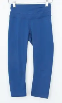 The North‎ Face Womens Flashdry Cropped Capri Leggings Size XS Blue Running Gym
