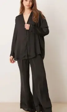 FREE PEOPLE Dreamy Days Pajamas in Black Size Large