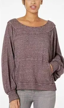 We The Free People Westend V-Back Waffle Thermal Top