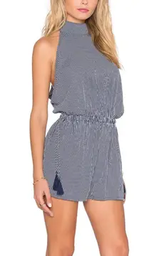 Blue Striped Romper
