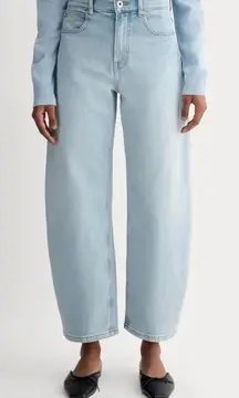 Everlane The Curvy Way High Jeans Light Sky Barrel 27" NEW Womens 31