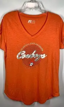 Russel Women's Oklahoma State University Cowboys T-Shirt Orange Size L/G NWOT