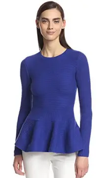 Ted Baker Edenia Peplum Ribbed Sweater