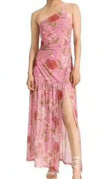 Hansen & Gretel Mood Ring Asymmetric Floral Print Dresss Size XL.  #92