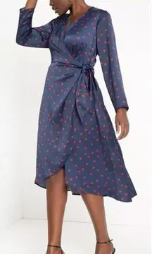 NEW Eloquii Tulip Hem Wrap Dress‎ in Mandalay Dot, 20