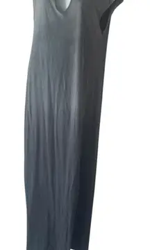 Revolve‎ LNA Size Small Oversized Gray Ombre Soft Double Slit Cotton Midi Dress