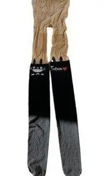 Totoro Fake Sock Tights