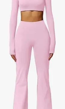 white matching workout set