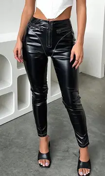 Montello Faux Leather Pants
