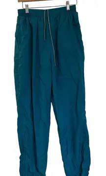 Reebok Vintage Windbreaker Pants sz L Teal Windbreaker Jogger