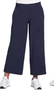 CALIA Journey Cropped Wide Leg High Rise Athletic Pants Blue Women’s Size Medium