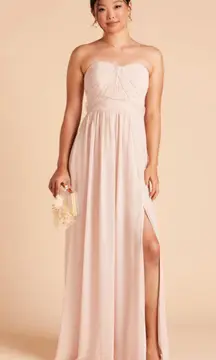 NWT  Grace Chiffon Pale Blush Pink Convertible Bridesmaid Dress