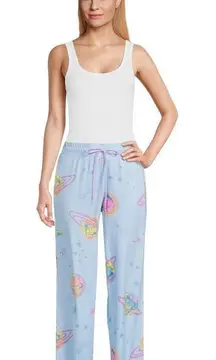 Womens Briefly Stated Celestial Space Planet Luxe Pajama Pants - Sz L