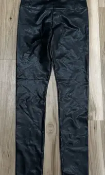 Bagatelle Faux Leather Black Lined Leggings Women’s Small