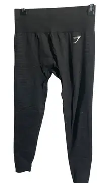 Gymshark Seamless Black High-Waisted Leggings Size M Stretch Workout