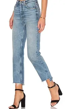 Grlfrnd Revolve Women’s Helena Straight Leg Jeans in My Sharona Size 26
