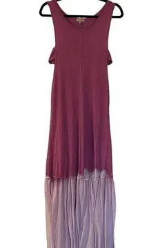 Anthropologie Anama purple maxi print ombré size M