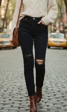 AGOLDE Nico High Rise Slim Jeans in Cassette